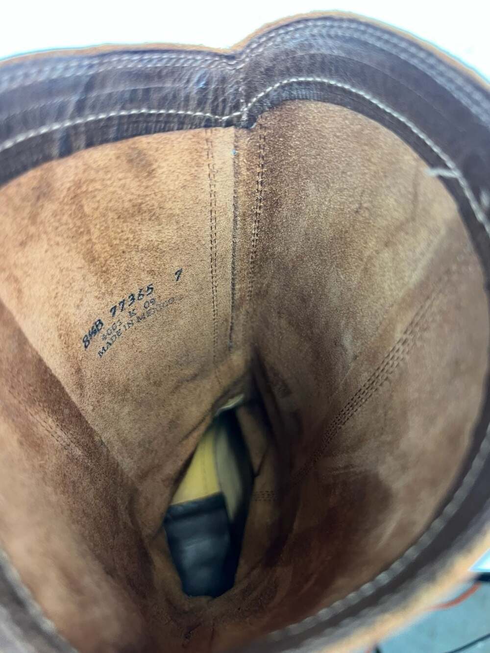 Frye Women's Western Style Riding Boots in Distressed Brown Leather Size 8.5B - Picture 8 of 10